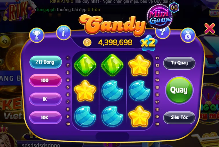 Phân Tích Sức Hấp Dẫn Của Minigame Candy Tại RikVip Dành Cho Cược Thủ