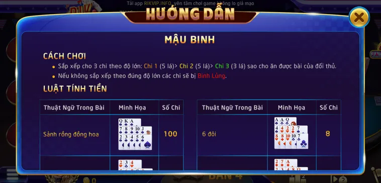 Hướng Dẫn Xếp Bài Mậu Binh Tại RikVip Tối Ưu Hóa Số Chi Thắng Lợi
