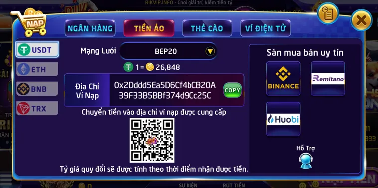 Hướng Dẫn Quy Trình Nạp Tiền RikVip Tự Động Kích Hoạt Vốn Cược Siêu Tốc