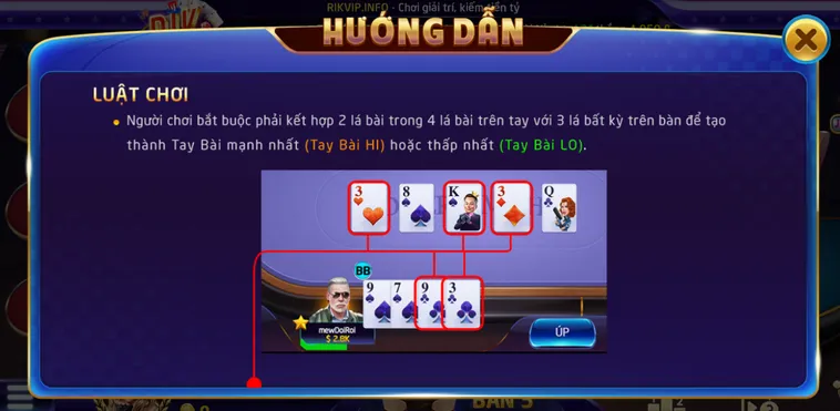 Hướng Dẫn Chiến Lược Chơi Omaha Poker 6 Tại RikVip Đạt Tỷ Lệ Thắng Cao Nhất