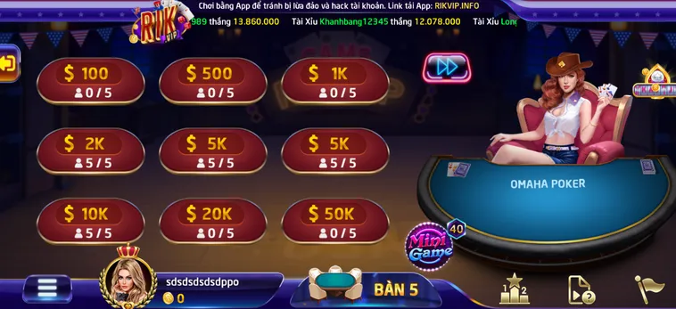 Hướng Dẫn Chiến Lược Chơi Omaha Poker 6 Tại RikVip Đạt Tỷ Lệ Thắng Cao Nhất