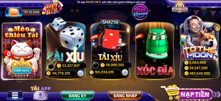 RikVip mang đến không gian giải trí cá cược đổi thưởng trực tuyến đẳng cấp Mỹ với tỷ lệ hoàn trả cao và hệ thống nạp rút siêu tốc trong 1 phút.