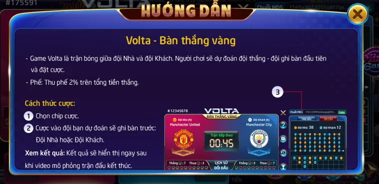 Khám Phá Minigame Volta Bàn Thắng Vàng Tại RikVip Với Tỷ Lệ Thắng Lớn