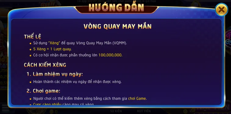 Khám Phá Vòng Quay May Mắn Tại RikVip Với Cơ Hội Nhận Quà Khủng